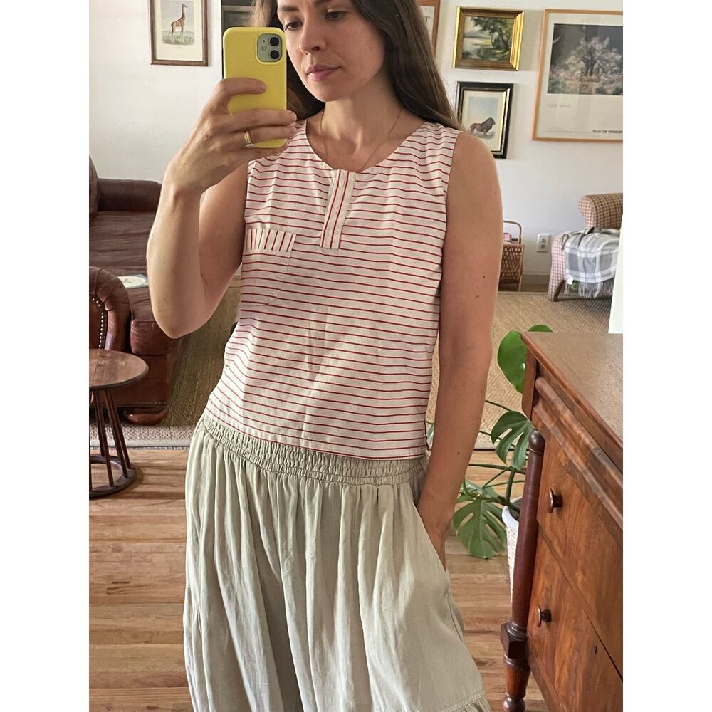 Cotton Vintage Striped Tank